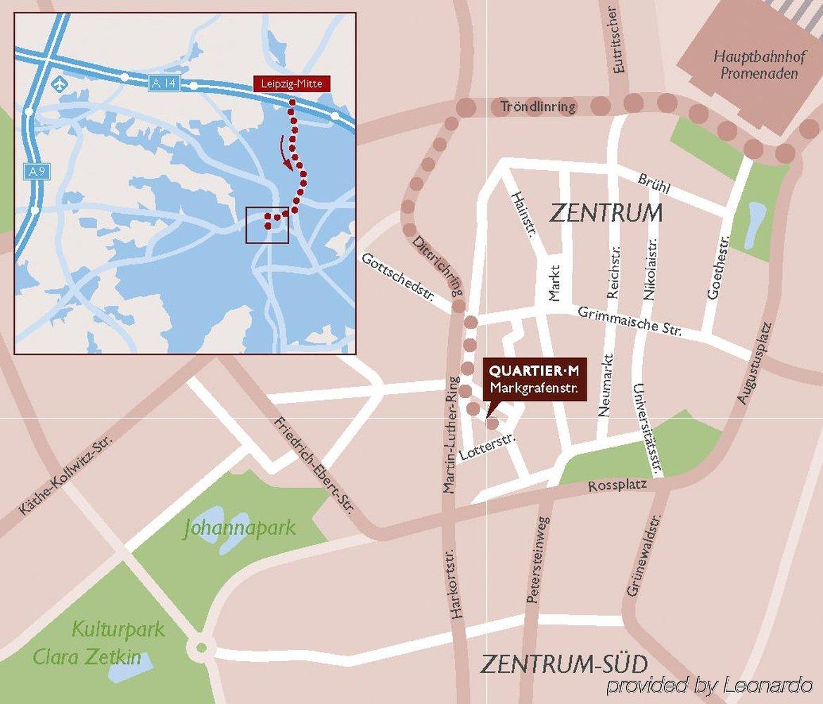 Apartmenthotel Quartier M Leipzig Exteriör bild
